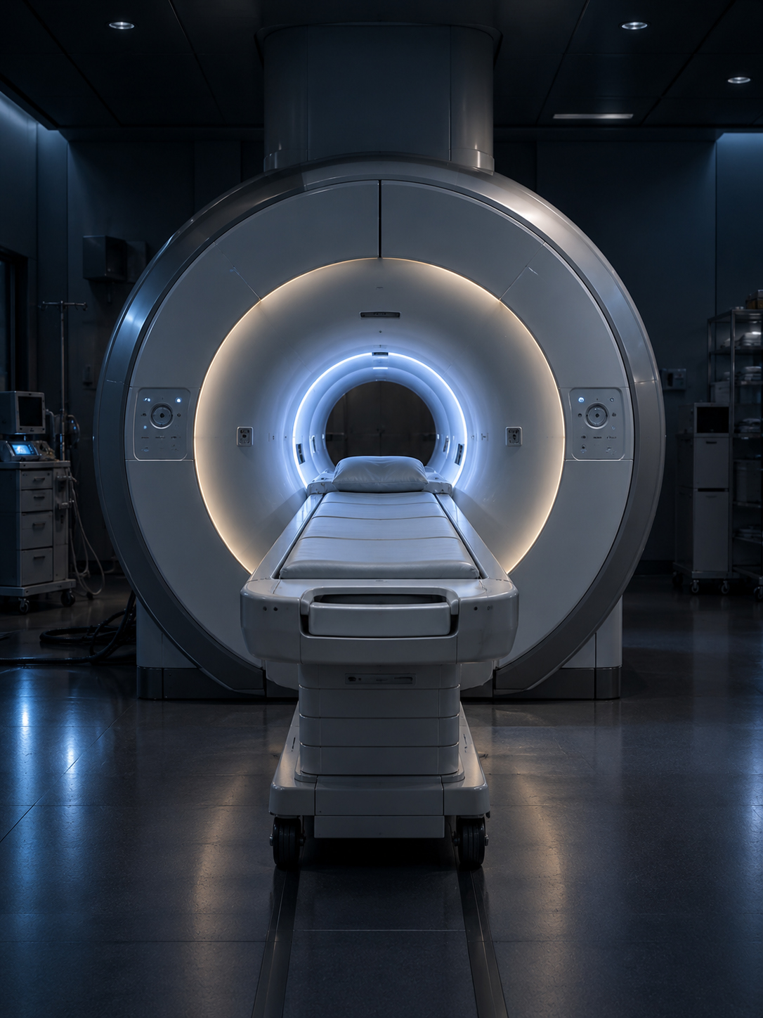 Medical imaging scanner in a clinical suite