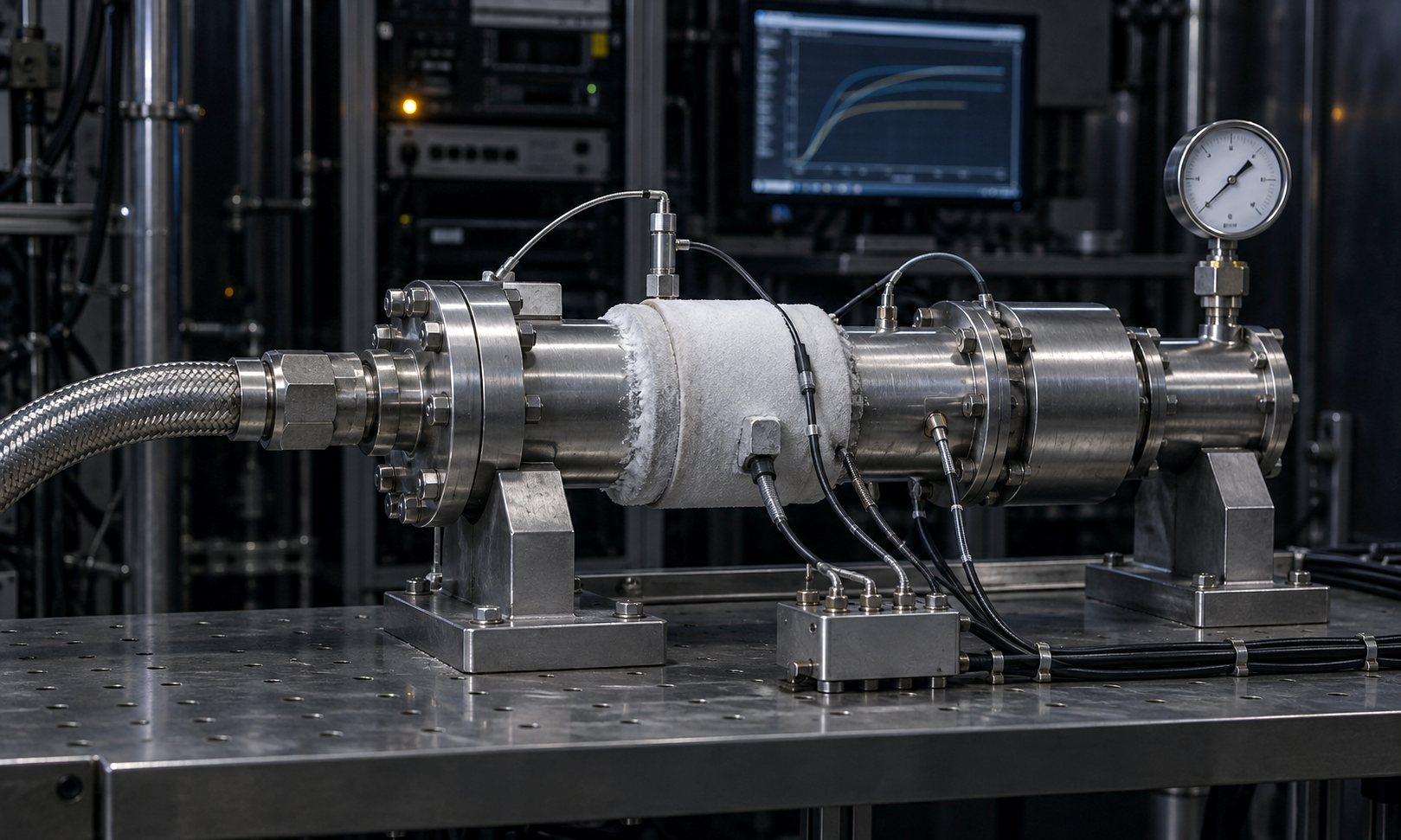 Artist's concept of an instrumented cryogenic test environment